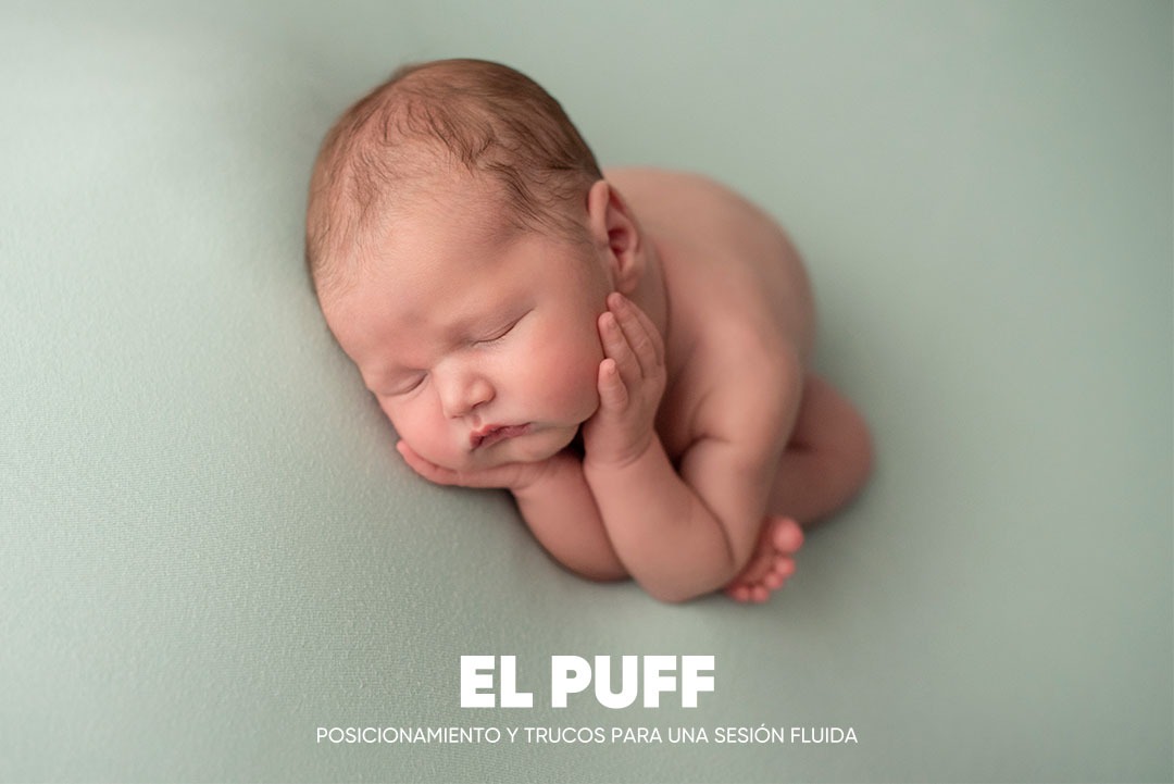 Transiciones en el puff. Curso de fotografía newborn online