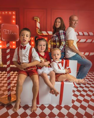 Cómo hacer escenario de navidad para fotografía infantil