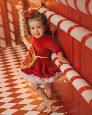 Cómo hacer escenario de navidad para fotografía infantil