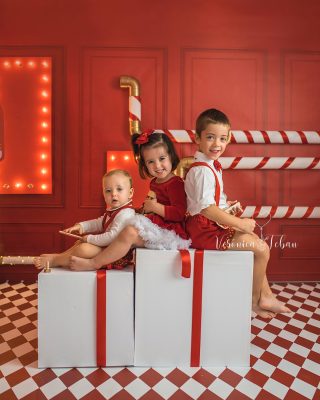 Cómo hacer escenario de navidad para fotografía infantil