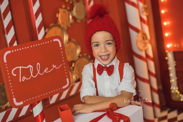Cómo hacer escenario de navidad para fotografía infantil