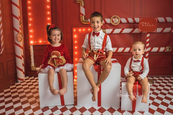 Cómo hacer escenario de navidad para fotografía infantil