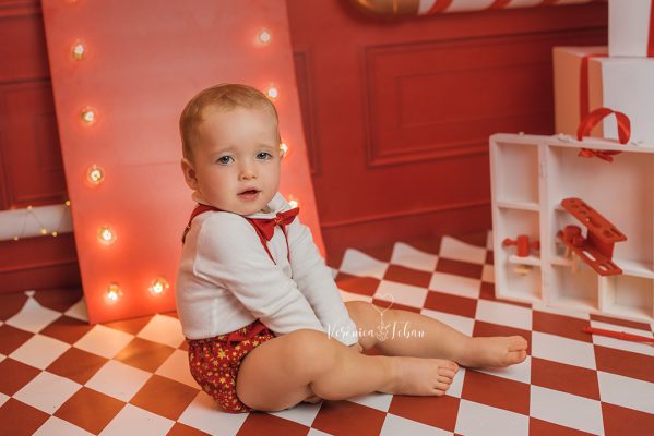 Cómo hacer escenario de navidad para fotografía infantil