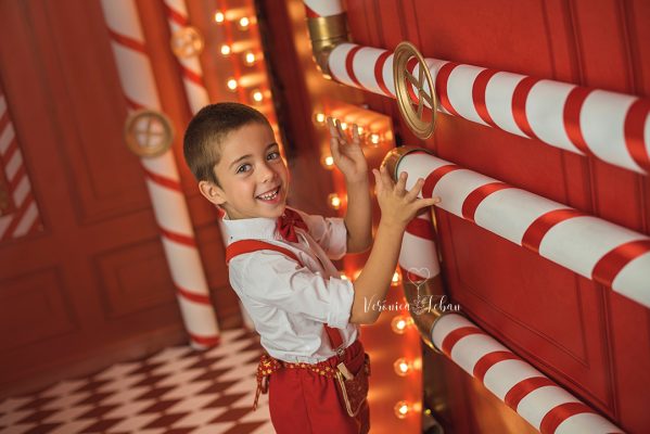 Cómo hacer escenario de navidad para fotografía infantil