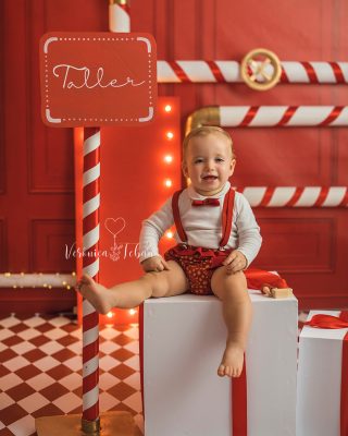 Cómo hacer escenario de navidad para fotografía infantil